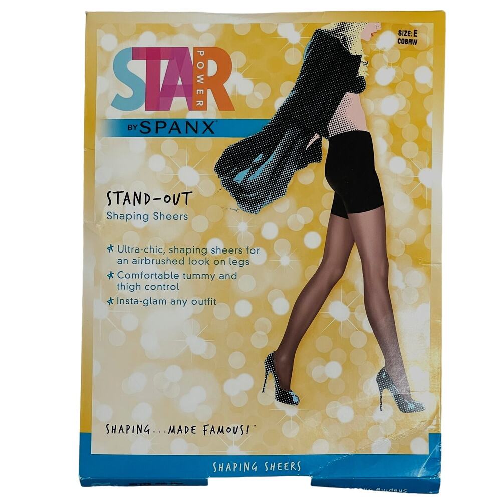 Star Power Spanx Stand Out Shaping Sheers - Cocoa Brown - Size E